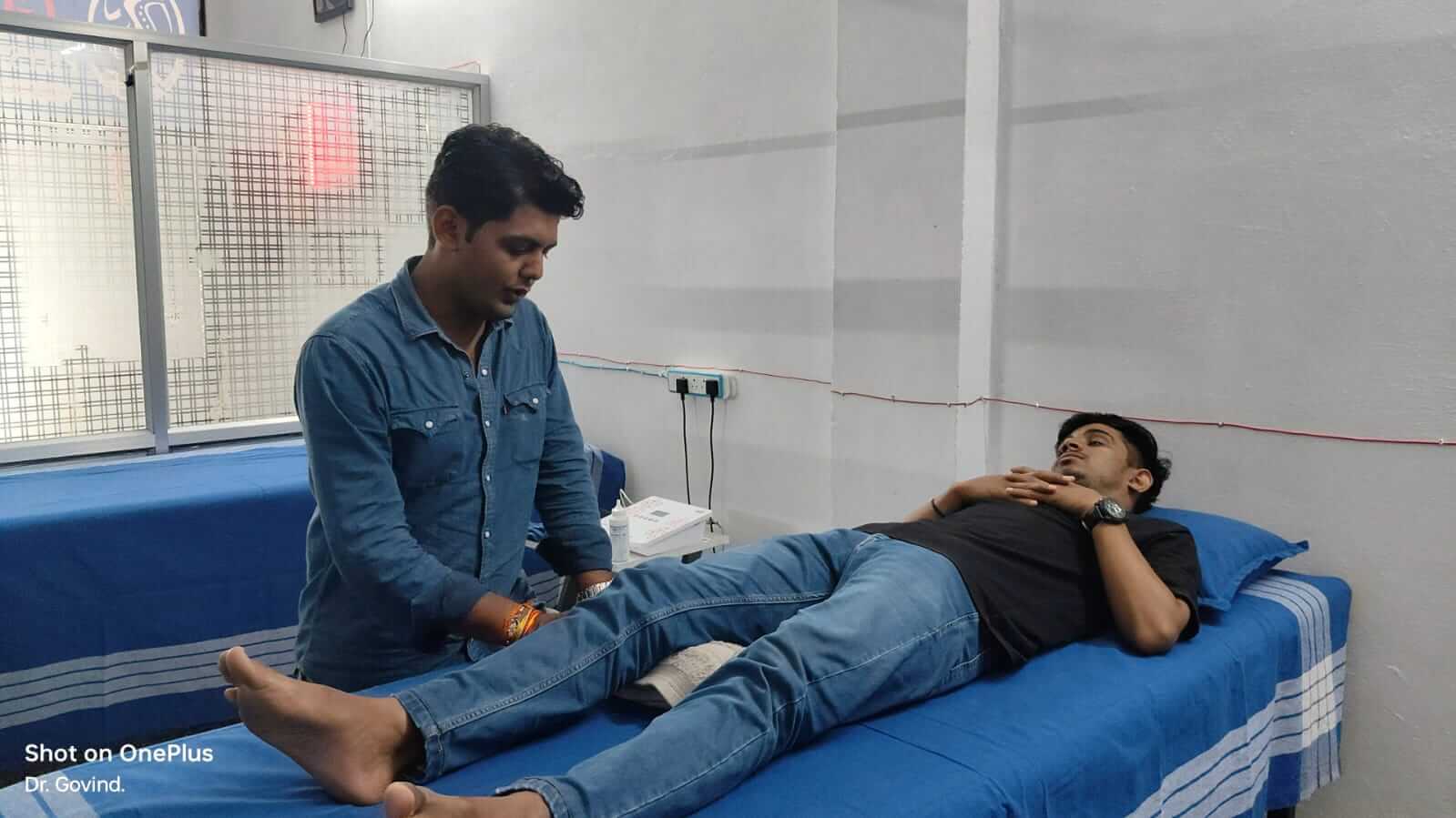 Physiotherapy therapy session at Govindam Clinic